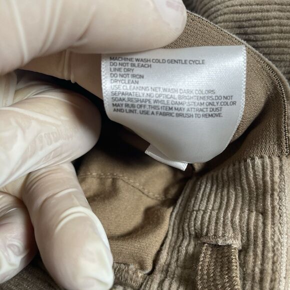 Uniqlo Corduroy Pants Men's Medium Brown Preppy Drawstring Chino Stretch Golf - Picture 3 of 7